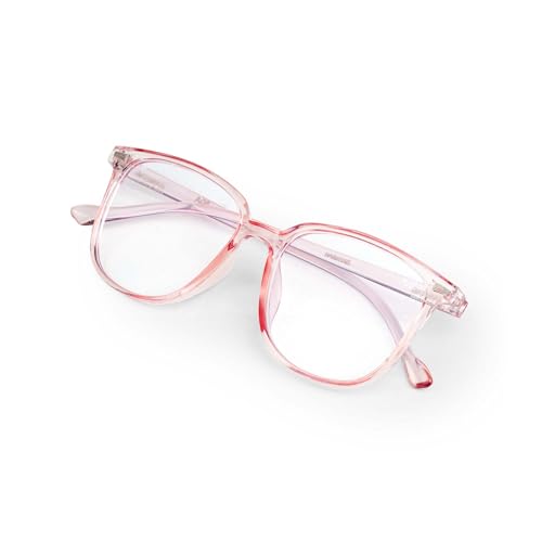 Image of HASHTAG EYEWEAR Blue Light Blocking Glasses | Zero Power Blue Cut & AntiGlare Computer Glasses | Stylish Full Rim Multi Frame for Eye Protection | For Computer, Gaming & Digital Devices | Men & Women