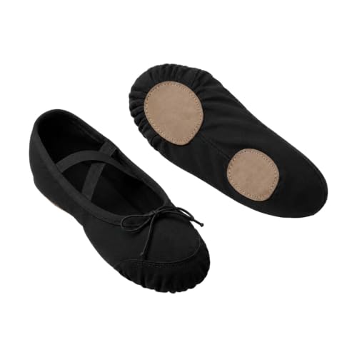 GICIR Zapatillas de Ballet de Lona, Corte Bajo para Entrenamiento Estudio