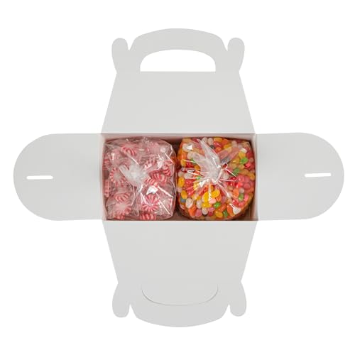 Restaurantware RWA1220BRG-25 Bio Tek 8.5 X 4.8 X 5.5 Inch Gable Boxes For Party Favors, 25 Attractive Gift Boxes - Camouflage Print, With Built-In Handle, Paper Barn Boxes thumb #12