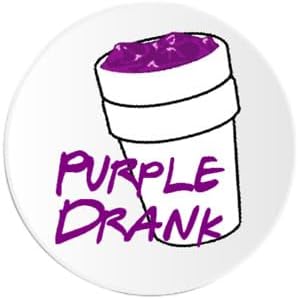 Set of 3 - Purple Drank - Sticker Graphic - Scrapbooking Stickers - Sizzurp Lean Styrofoam Cup