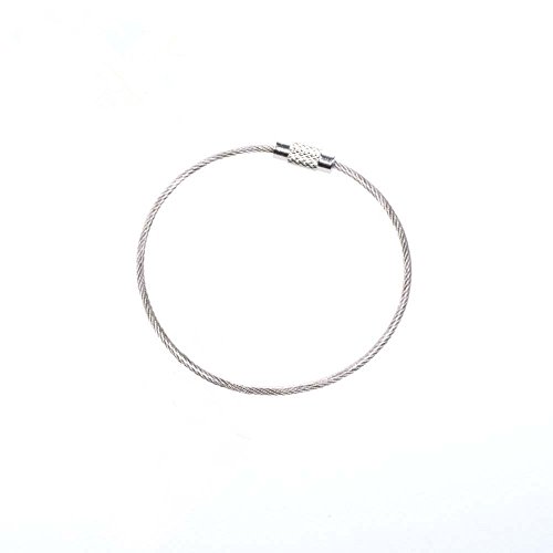 Preisvergleich Produktbild Nikgic Wirerope Schlüsselring-Wölbungs-Schlüssel Organisator für Schmucksache-Zusatz, innovatives DIY, Beutel, Beutel, Mappe, Auto-Dekoration 5 Stk
