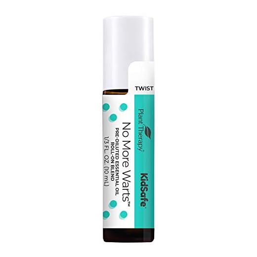 Plant Therapy KidSafe No More Warts Essential Oil Blend Pre-Diluted Roll-On 100% Pure, Natural Aromatherapy, Therapeutic Grade 10 mL (1/3 oz)