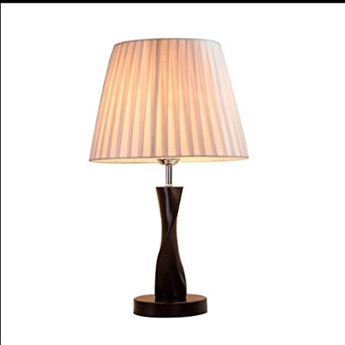 Preisvergleich Produktbild DIAOD Nachttischlampe - Elegante Nachttischlampe, moderner ausgehöhlter Chrom-Metallsockel mit Leinenschirmlampen für Schlafzimmer, Bürogeschenke - Schwarz