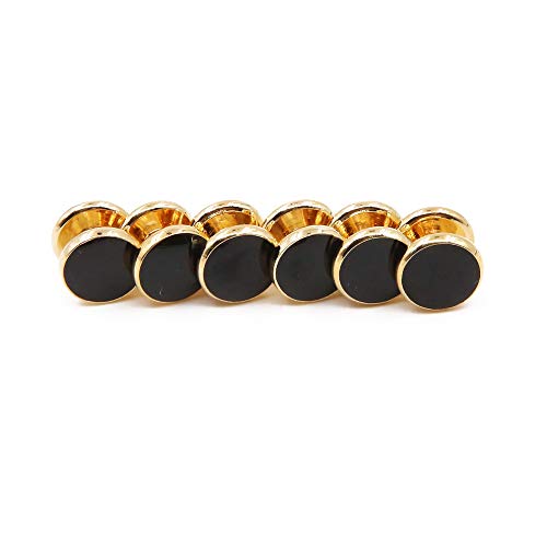 8 Pieces Men Round Cufflinks and Button Studs Set,Cuff Links for Formal Business Wedding Tuxedo Shirt Accessories3