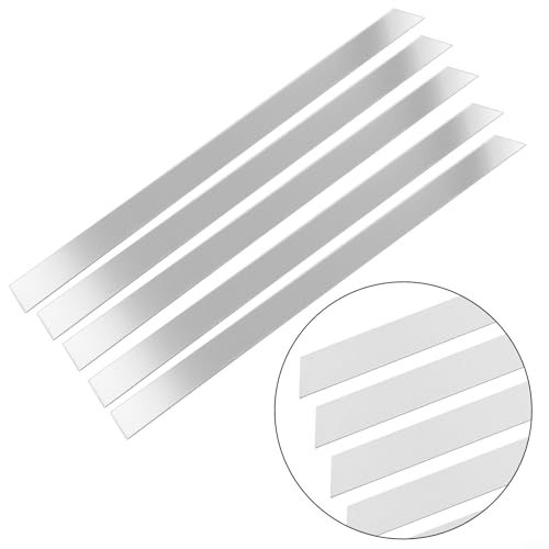 ReachMall 10pcs Mirror Wall Stickers, Long Strip Acrylic Self Mirror Tiles Mosaic Wall Sticker for Bedroom, Living Room, Dining Room (Silver) - Cosy Home Interiors ReachMall 10pcs Mirror Wall Stickers, Long Strip Acrylic Self Mirror Tiles Mosaic Wall Sticker for Bedroom, Living Room, Dining Room (Silver) - Image 5