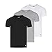 Puma Men's 3 Pack Crew Neck T-Shirts, White/Gray/Black, M