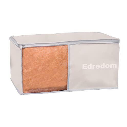 Organizador de Edredon VB Home em Nylon Bege 2 peças