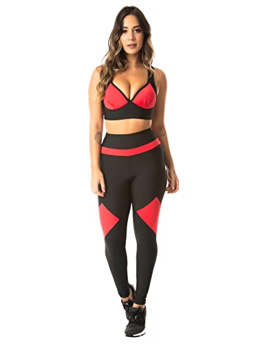 Conjunto Fitness Legging E Top Roupas De Academia Feminino