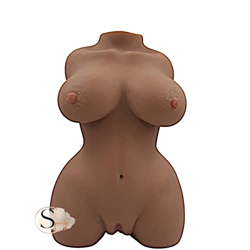 MASTURBADOR MASCULINO CORPO BONECA REALISTA MARROM MORENA VAGINA SEIOS ANUS CYBERSKIN 5KG