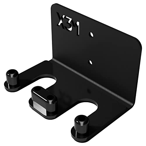X3M Double Vertical Barbell Holder Wall Mount, Weight Storage, Bar Stand Rack, Gym Organizer Hanger With Protective Uhmw Plastic Layer For Standard, Olympic, Hex, Curl Bars, For Home, Garage,Training #TOP24
