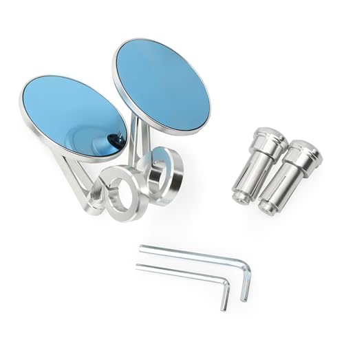 オートバイのリアビューアンチグレアバイク黒ハンドルバーエンド側 7/8 "22 ミリメートルバックミラーオートバイバイク