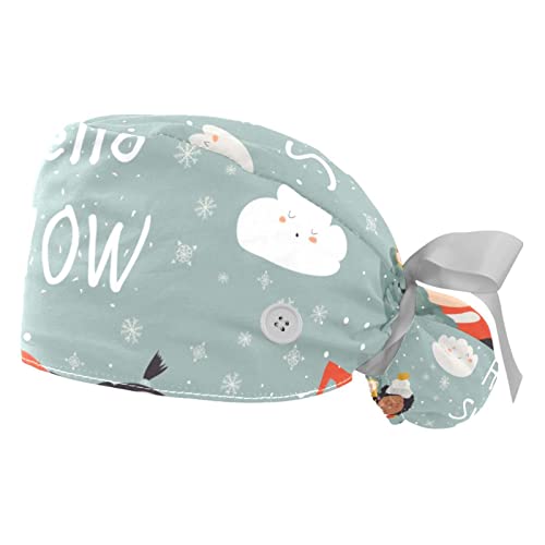 Casquettes de travail paysage d'hiver pour préserver l'hygiène en cuisine