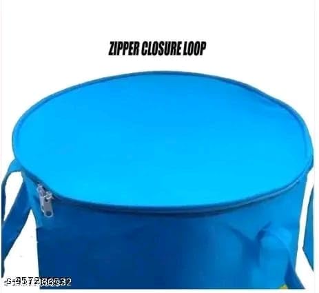 Image of Laundry Basket for Clothes, Toy Storage Box with Lid & Handles, Toy Storage Box | Multipurpose Laundary Bag | Color- Multi Colour