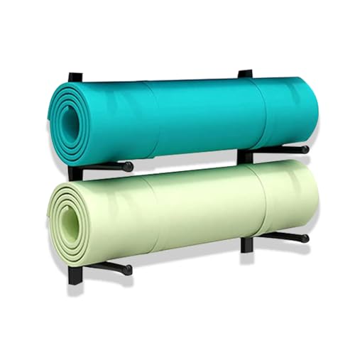Estante de pared para yoga y rodillos de espuma: soporte multi-nivel para gimnasios en casa 1