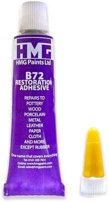 HMG B72 Restoration Adhesive (14ml) - Reversible Solvent-Soluble Glue for Preserving and Repairing Pottery, Fossils, and Delicate Artefacts