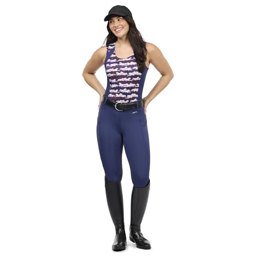 Image of Kerrits Women's Coolcore Full Leg Grip Horse Riding Tights - Cooling Equestrian Leggings, Silicone Grip, Pockets