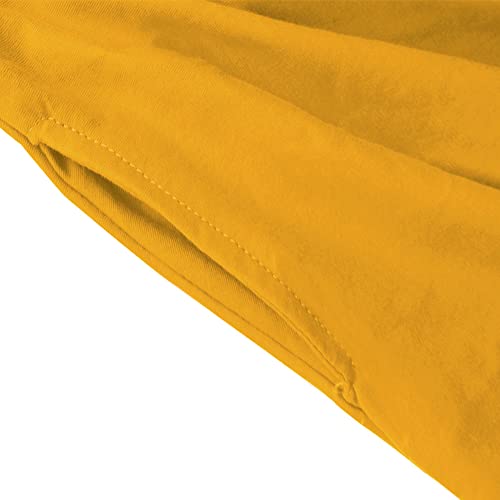 Noomelfish Girls Long Puff Sleeve Swing Dress Casual Cotton Twirly Skater Dresses with Pockets (2-12 Years)4