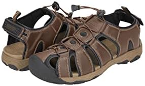 Khombu Hal Fisherman Sandals Waterproof, Protective Bump Toe Adjustable Fit Mens Summer, Brown, 11 | Image 5