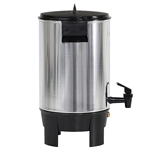 Dominion Premium 30 Cup Coffee Urn - Aluminum Coffee Dispenser For Quick Brewing - Automatic Hot Water Dispenser - Ideal For Large Crowds - Perfect For Any Occasion #TOP1
