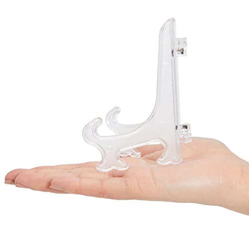 Juvale 24 Pack Clear Mini Easels For Displaying Photos, Decorative Tiles, Wedding Place Cards (4 In) #TOP2