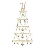 Wyazziv北欧おしゃれクリスマスリース 玄関ドア用 リースライト付き 屋外・室内兼用 クリスマススワッグ花輪 壁掛け装飾 店舗・イベント用 お歳暮・クリスマスギフトプレゼント (発光壁面ツリー<赤>です。)