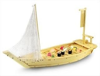 Wooden Sushi Boat Serving Tray 16" 40cm