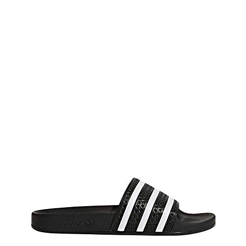 adidas Originals Unisex Adilette Slide, Black/White/Black, 5 US Men