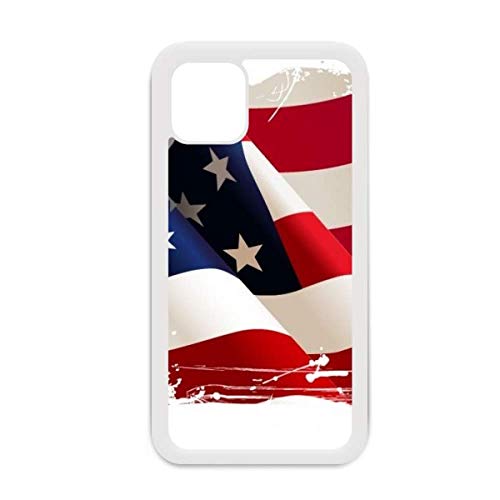 Coque iPhone 12 Pro Max drapeau américain blanc antichoc rigide