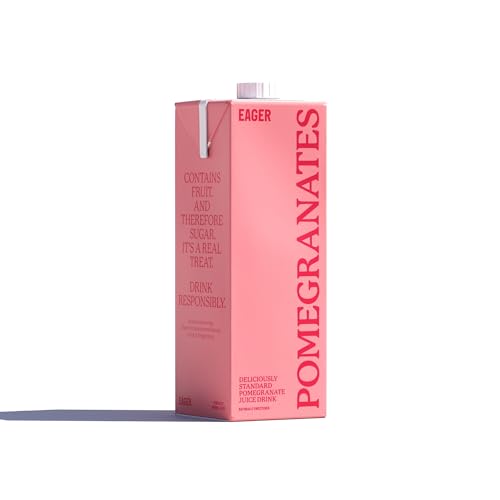 Eager Pomegranate Juice Drink Naturally Sweetened Refreshing Fruit Drink Single Carton 1 Litre