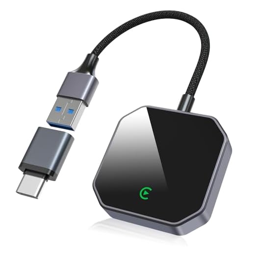 BLUMOST Wireless CarPlay Adapter for Apple iPhone [2026 Upgraded] - Convert Wired to Wireless CarPlay, Plug & Play, No Latency, Compatible with iOS 10+ & Cars with Built-in CarPlay