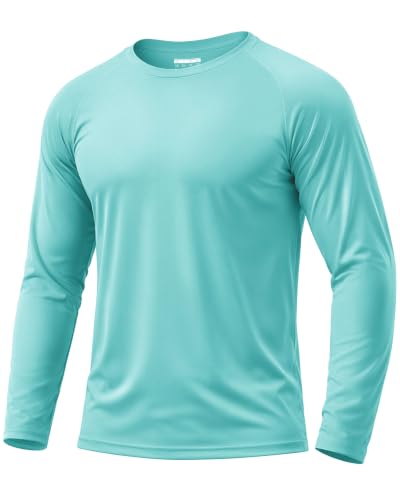Image of Boladeci Men's UPF 50+ Sun Protection UV SPF Shirts Long Sleeve Lightweight Quick Dry Swim T-Shirts Rash Guard