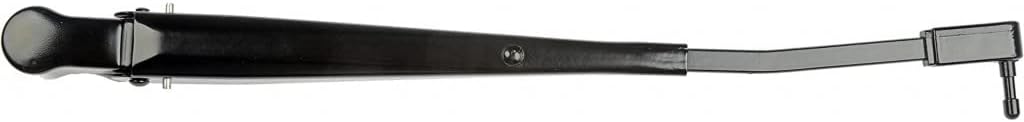 KarParts360 For Jeep Wrangler 1990 91 92 93 94 1995 Wiper Arm | Steel | Matte Black | Pin End Type | Spine/Flange Nut | 11.75 Inches Length | Replacement For 56030012