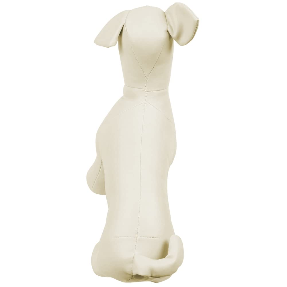 Mannequins en cuir pour chien position debout modèles animaliers magasin Mannequin d'affichage blanc S