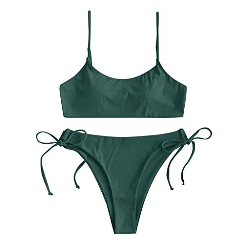 Maillot de bain femme taille haute bikini push up rembourré bandage beachwear