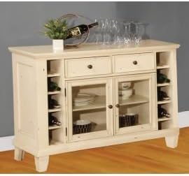 East Coast Innovators 1866-20-SR Rustic Oak Server - Antique White