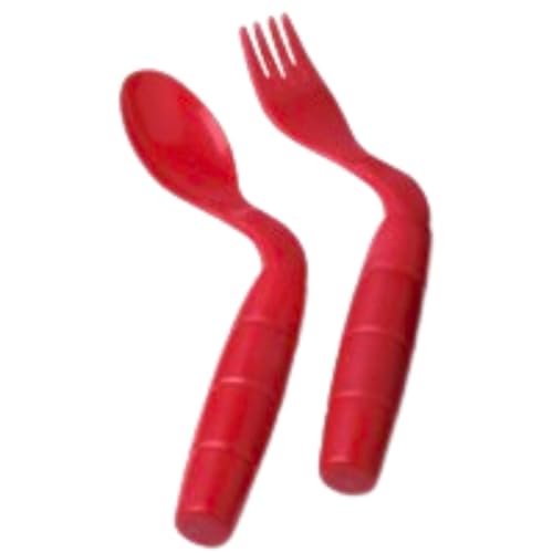 EasieEaters Curved Utensils Right Handed without Shields