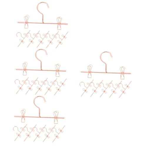 Mini-cintre de qualité supérieure en métal or rose MAGICLULU - 2