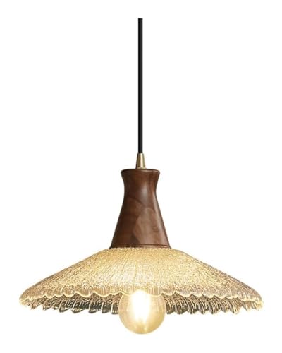 Suspension vintage en verre martelé pour illuminer votre table de repas