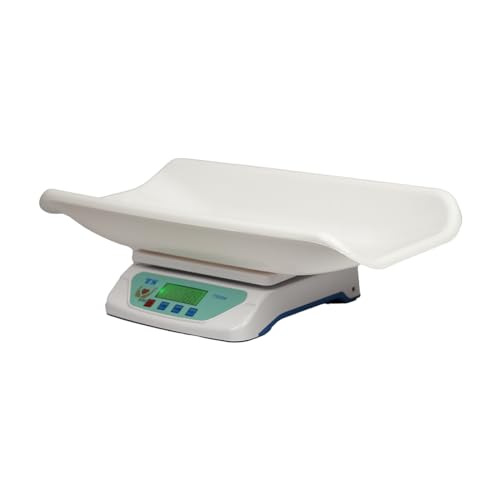 Dr. Care Newborn Digital Baby Weighing Scale with Tray – Accurate and Reliable Weight Measurement up to 30kg Capacity – TS-500 (White)