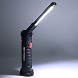 OUKENS Rechargeable USB Flashlight, Multifunctional Folding Work Light, COB LED Camping Flashlight,Slim Work Light USB Rechargeable Bright Pocket Light for Camping