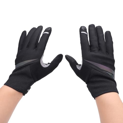 Luvas de Ciclismo de Montanha Antiderrapantes Espessadas Com Alças de Pulso Ajustáveis, Pontas Dos D