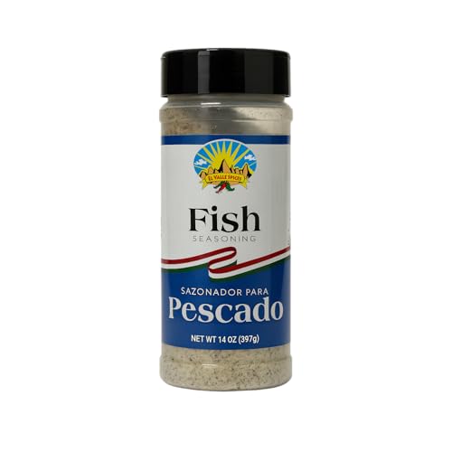 El Valle Spices Fish Seasoning 14 oz - Mexican Seafood Spice Blend for Fish, Shrimp and Seafood -...