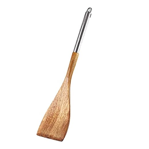 Household Non-stick Spatula 14-inch Wooden Spatula Can Withstand High Temperatures To 480°F.Used for Fish/eggs/Pancakes Lightweight and durable cooking spatula