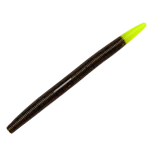 Yum Lures YDG659 Dinger appât de pêche citrouille verte/chartreuse 6"