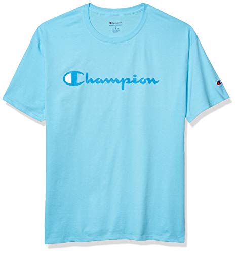 Champion Mens Classic Jersey Graphic Tee Blue Horizon XL