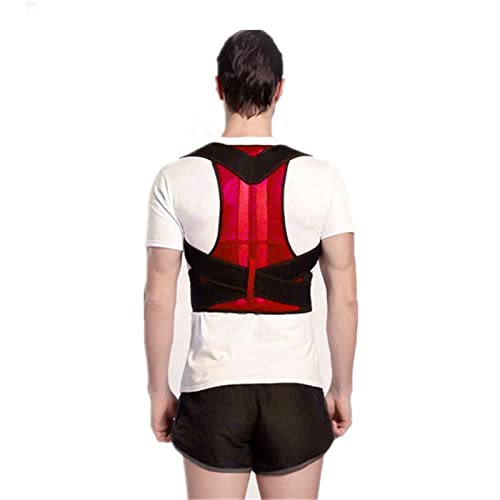 Correcteur de posture pour homme et femme ajustable de taille S à 3XL en couleur bleu M