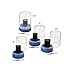 Glue Bottle Silicone Applicator Tips for Domino Joints -Plastic Collar Glue 6+6 Applicator Tips w/Caps & Cleaning Tools -Compatible Glue Tips for Glue Bottles -Easy Cleanup Glue Bottle Applicator Tips