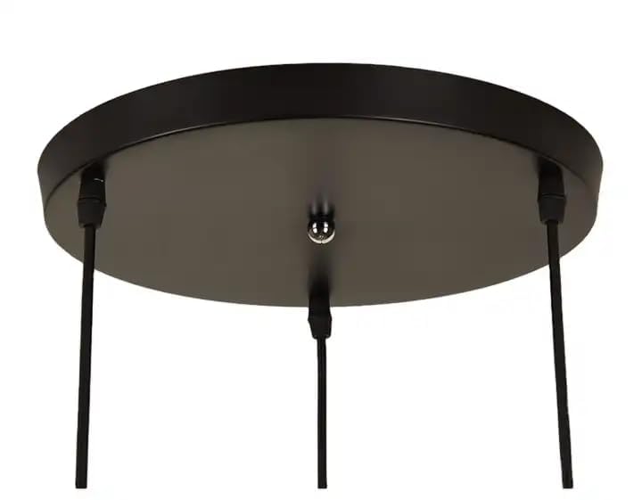 SVDK 100mm x 20mm Lamp Holder Ceiling Canopy Kit – Metal Ceiling Plate Chassis Base for Pendant Light Accessories, Large Size (Black)-picture-29