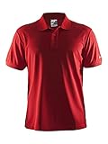 Craft Herren Polo Pique Classic Bright Red M Polohemd, M