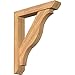 Ekena Millwork BKT0604X30X36FST06SWR Funston Slat Smooth Bracket w/Offset Brace, Western Red Cedar